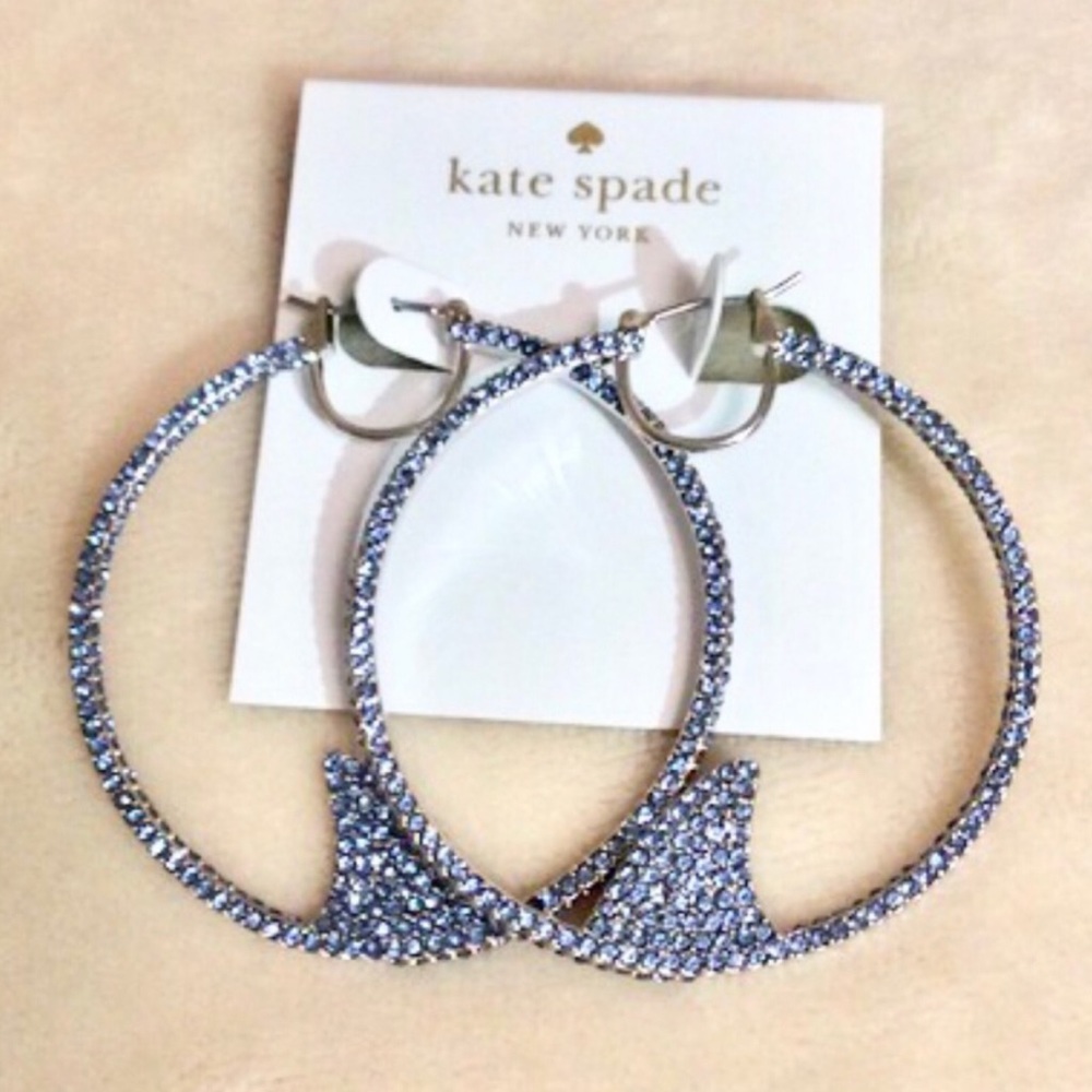 KATE SPADE California Dreaming Shark Hoop Earrings - Picture 5 of 5